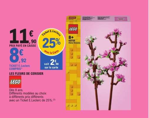 LEGO LES FLEURS DE CERISIER