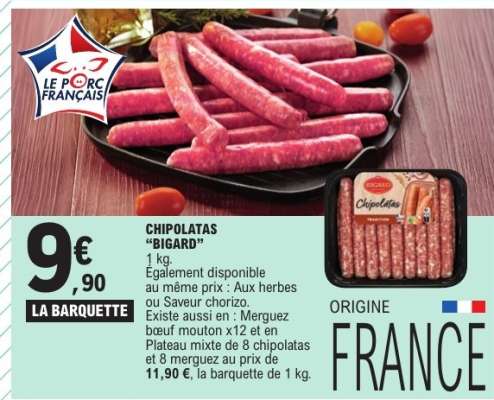 CHIPOLATAS BIGARD