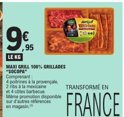 MAXI GRILL 100% GRILLADES 'SOCOPA'