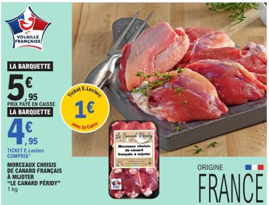 Morceaux choisis de canard français à mijoter "Le Canard Péridy"
