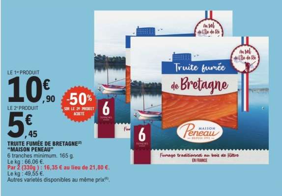 TRUITE FUMÉE DE BRETAGNE "MAISON PENEAU"