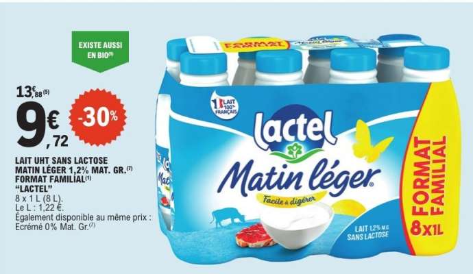 Lactel Matin Léger