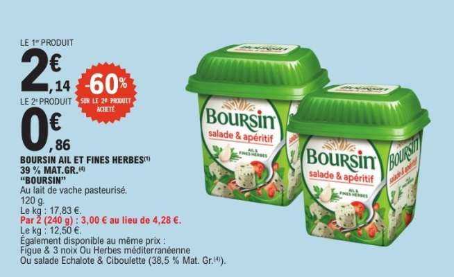 Boursin Ail et Fines Herbes