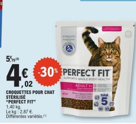 CROQUETTES POUR CHAT STERILISE PERFECT FIT