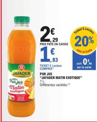 PUR JUS “JAFADEN MATIN EXOTIQUE”