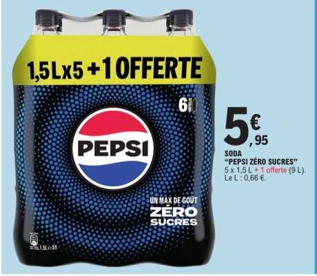 SODA “PEPSI ZÉRO SUCRES”