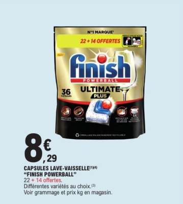 CAPSULES LAVE-VAISSELLE "FINISH POWERBALL"