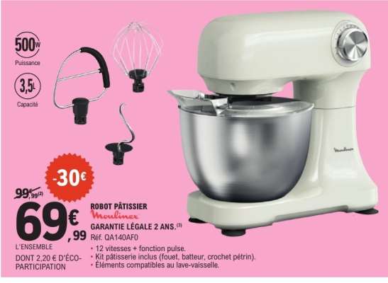 Robot Pâtissier Moulinex