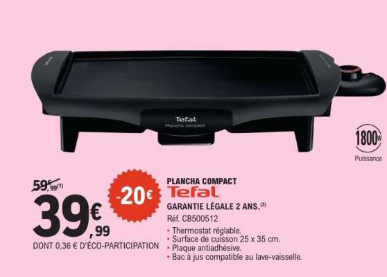 PLANCHA COMPACT Tefal