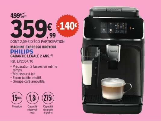 Machine Expresso Broyeur Philips