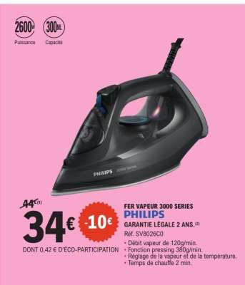 PHILIPS FER VAPEUR 3000 SERIES