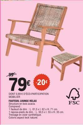 FAUTEUIL LOUNGE RELAX