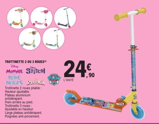 Trottinette 2 ou 3 roues