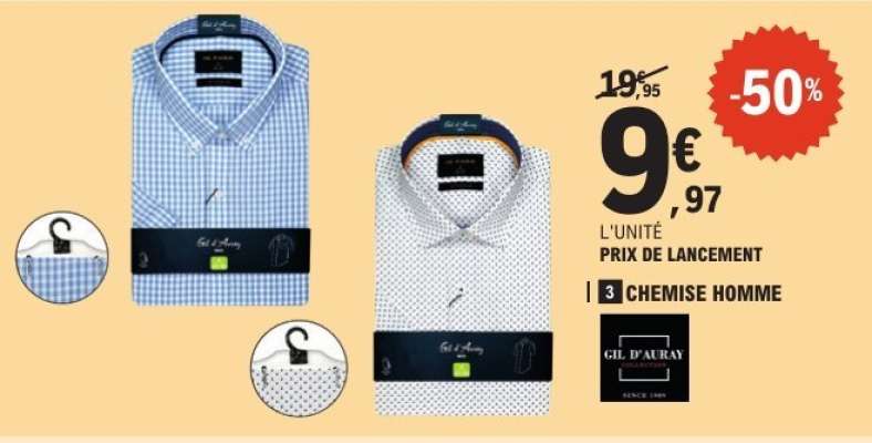 Chemise homme