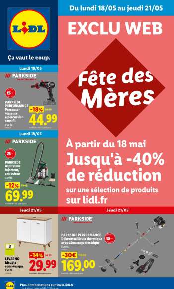Catalogue Lidl - 18/05/2026 - 21/05/2026.