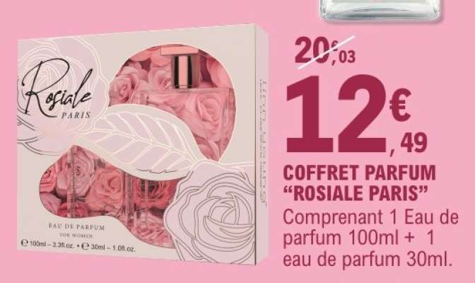 COFFRET PARFUM "ROSIALE PARIS"