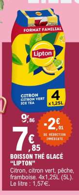 BOISSON THÉ GLACÉ “LIPTON”