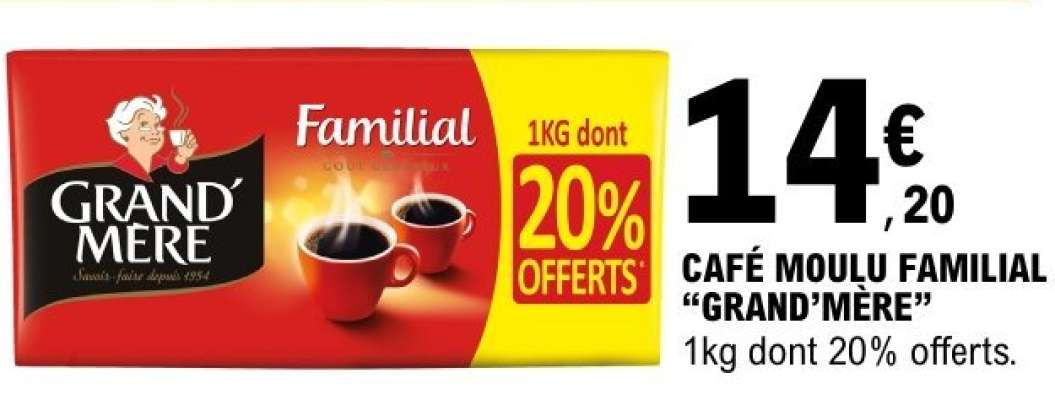Café Moulu Familial Grand Mère