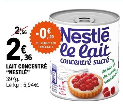 LAIT CONCENTRÉ “NESTLE”
