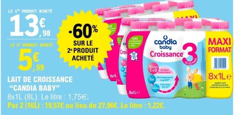 Lait de Croissance 'Candia Baby'