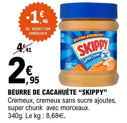 BEURRE DE CACAHUÈTE “SKIPPY”