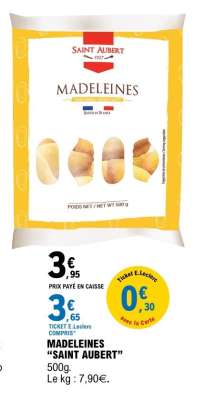 MADELEINES “SAINT AUBERT”