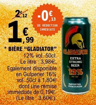 BIÈRE 'GLADIATOR'