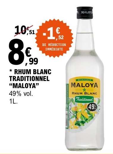 Rhum Blanc Traditionnel 'Maloya'