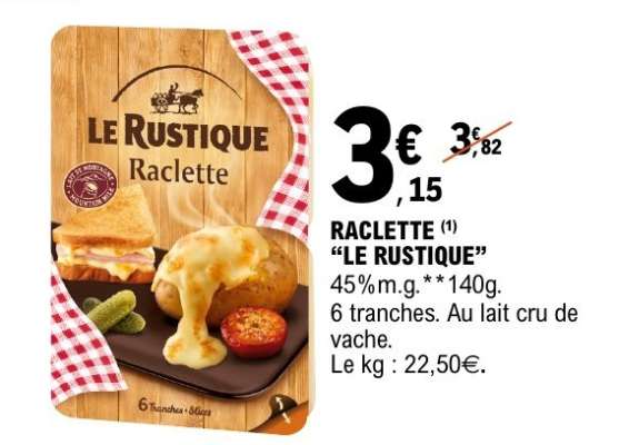 Raclette "Le Rustique"