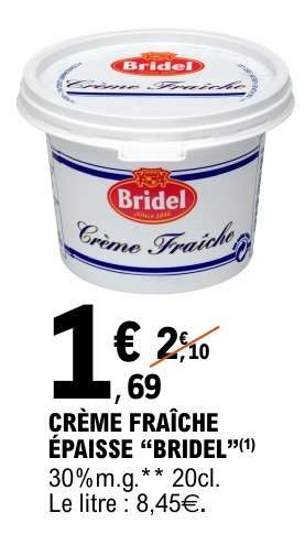 CRÈME FRAÎCHE ÉPAISSE “BRIDEL”