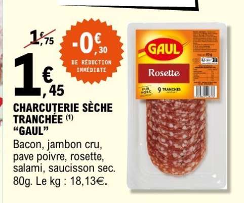 Charcuterie Sèche Tranchée 'GAUL'