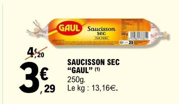 SAUCISSON SEC “GAUL”