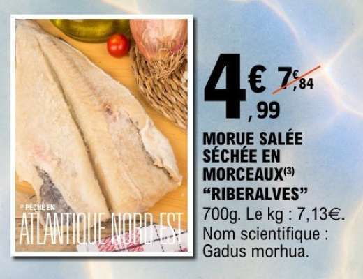MORUE SALÉE SÉCHÉE EN MORCEAUX "RIBERALVES"