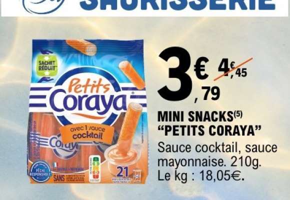 MINI SNACKS “PETITS CORAYA”