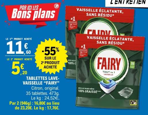 Tablettes Lave-Vaisselle Fairy