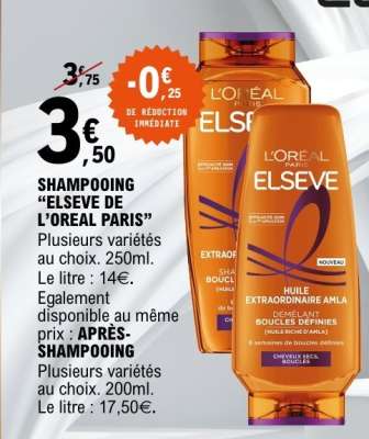 Shampooing ELSEVE DE L'ORÉAL PARIS