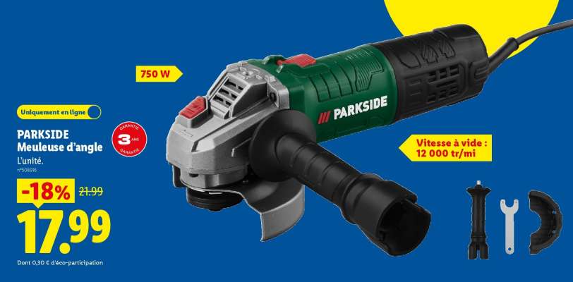 PARKSIDE Meuleuse d'angle