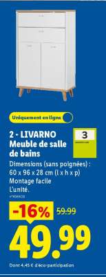 LIVARNO Meuble de salle de bains
