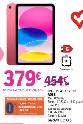 IPAD 11 WIFI 128GB ROSE
