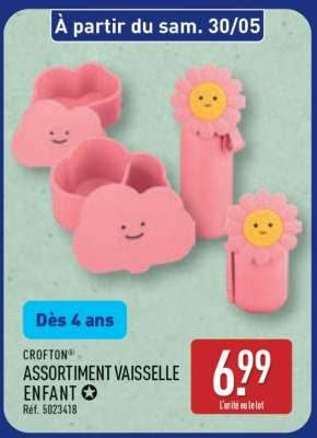 CROFTON ASSORTIMENT VAISSELLE ENFANT