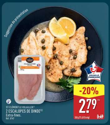 2 Escalopes de Dinde