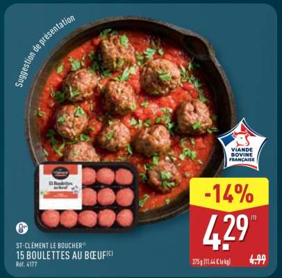 15 Boulettes au Bœuf