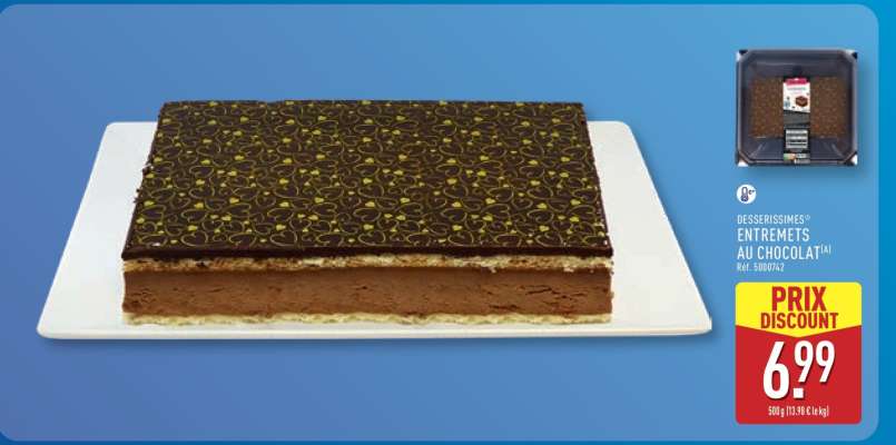 DESSERTS EN ENTREMETS AU CHOCOLAT