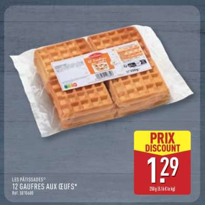 LES PÂTISSADES® 12 GAUFRES AUX ŒUFS