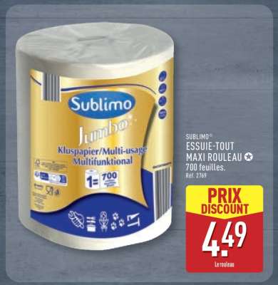 SUBLIMO ESSUIE-TOUT MAXI ROULEAU