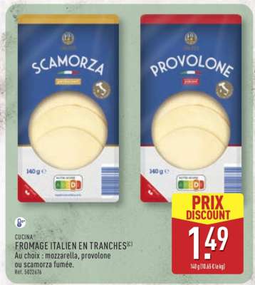 FROMAGE ITALIEN EN TRANCHES