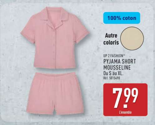 PYJAMA SHORT MOUSSELINE