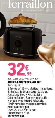 GRILLE-PAIN "TERRAILLON"