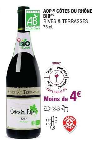 AOP Côtes du Rhône Bio