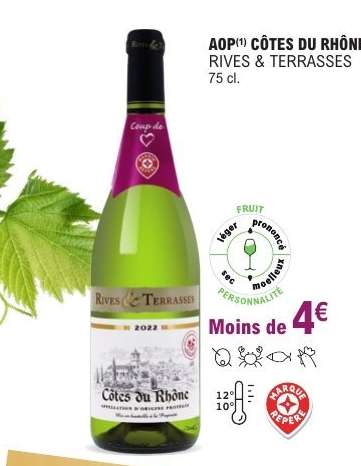 AOP* CÔTES DU RHÔNE RIVES & TERRASSES